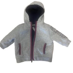 Tommy Hilfiger Toddler Gray Zip-Up Hoodie Size: 12 Months